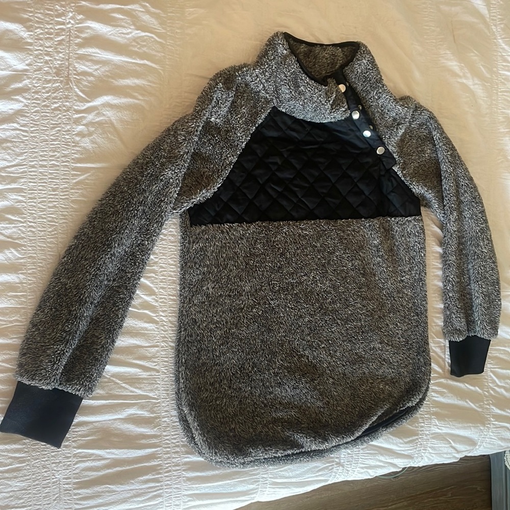 Fuzzy Grey Sweater